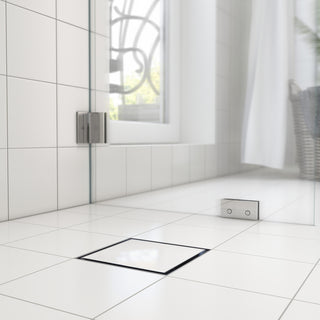 Golvbrunnssil Purus Tile Insert 148 mm Borstad