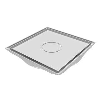 Golvbrunnssil Purus Tile Insert 148 mm Borstad