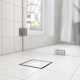 Golvbrunnssil Purus Tile Insert 148 mm Borstad
