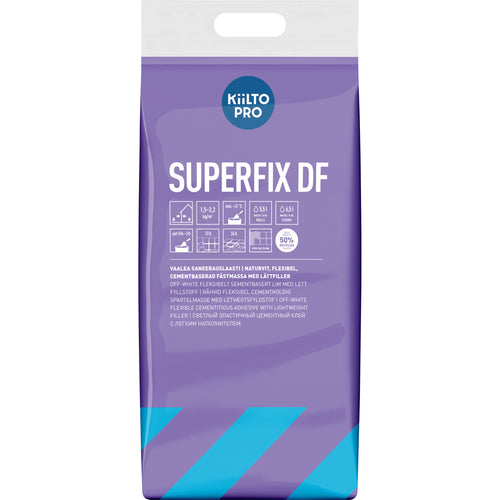 Kiilto Superfix DF fästmassa (ej för natursten) 15 kg