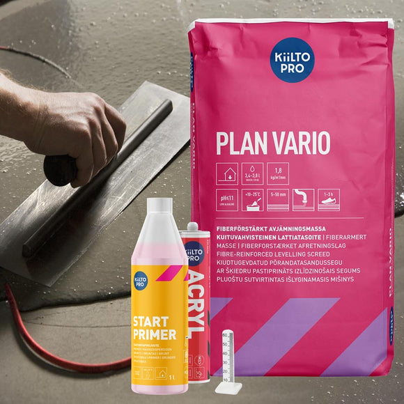Kiilto materialpaket Flytspackel för badrum 3 kvm