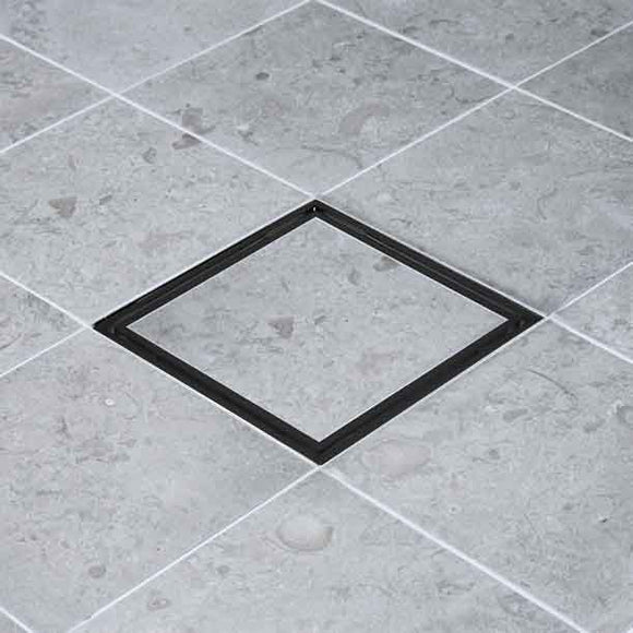 Golvbrunnssil Tile In Frame Black